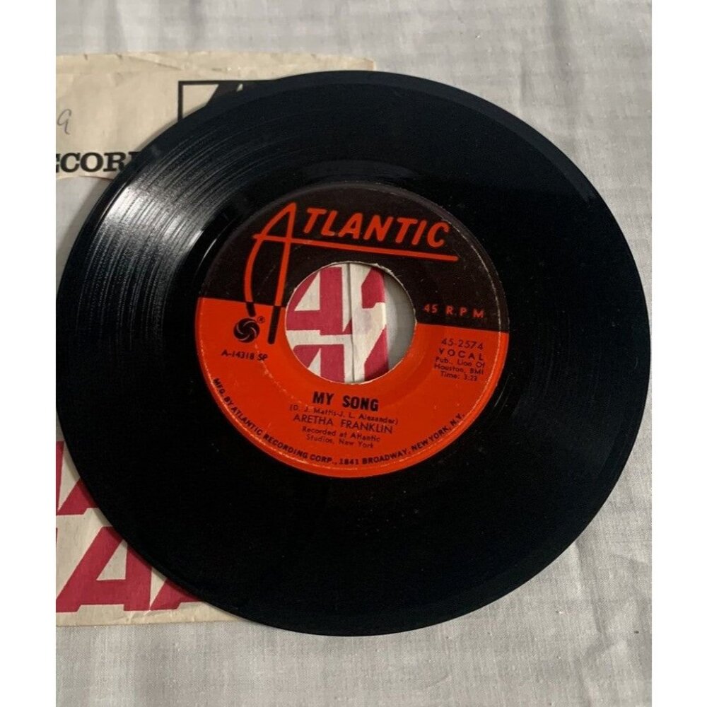 Aretha Franklin - My Song & See Saw 45 Record with Sleeve